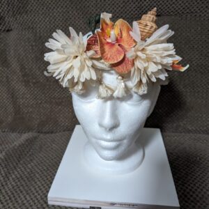 Pink and white crown