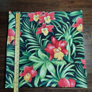 Green Hibiscus Pillow